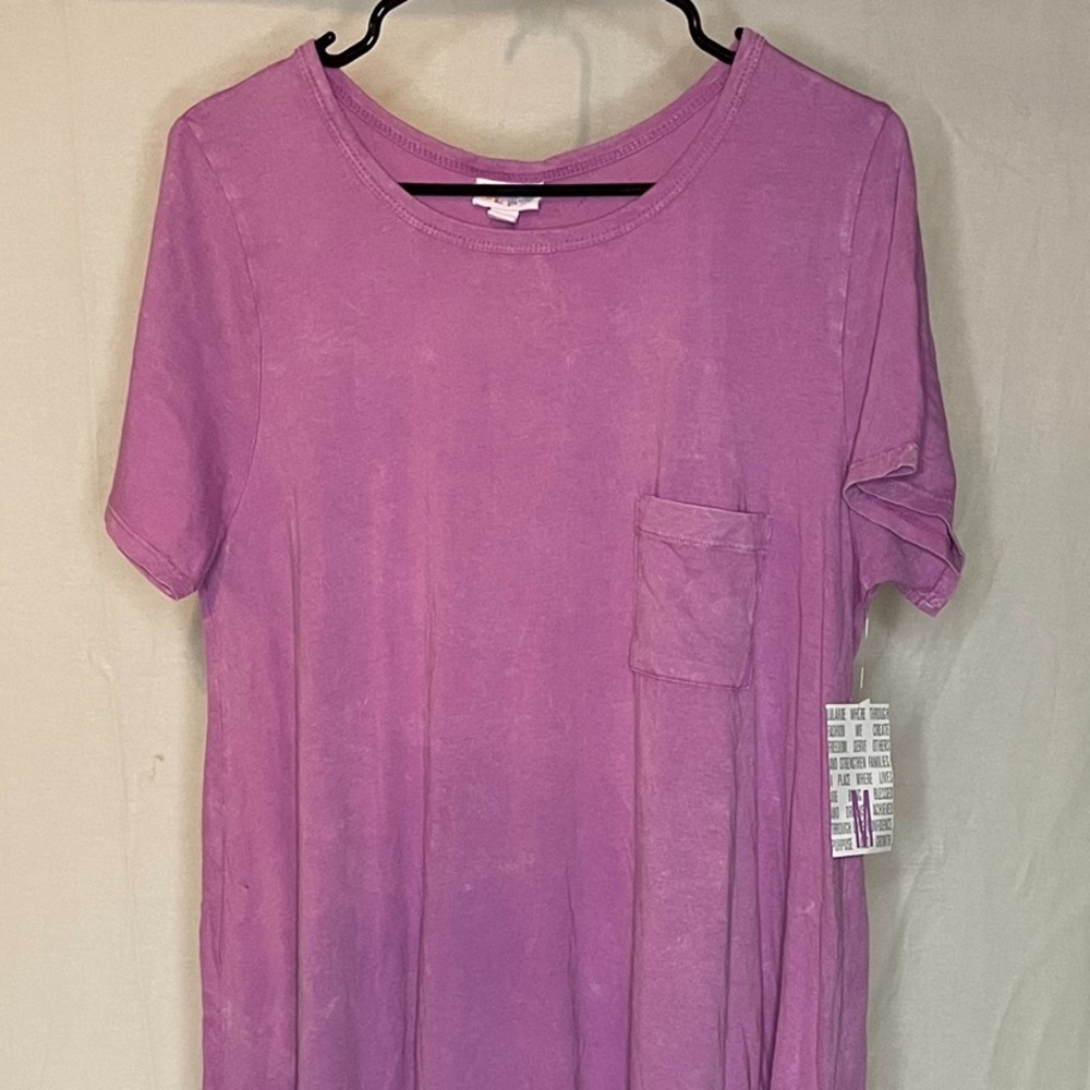 NWT Lularoe Distressed Pink Carly M